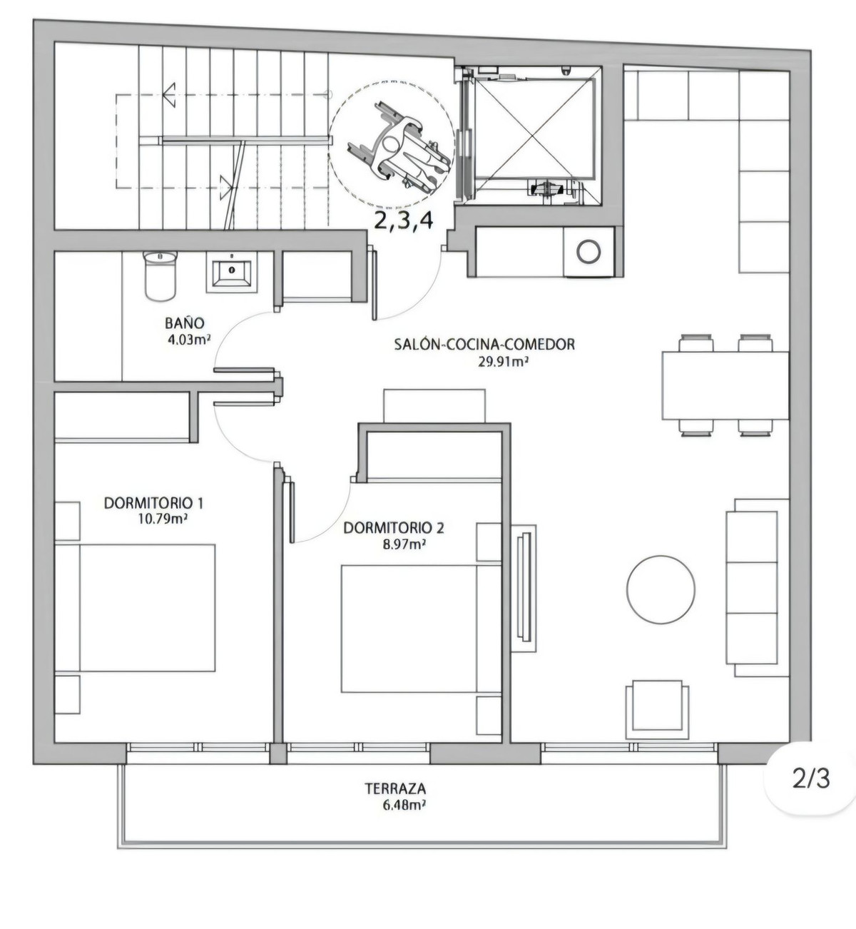 2 кровать 1 ванна Квартира для продажи в Fuengirola