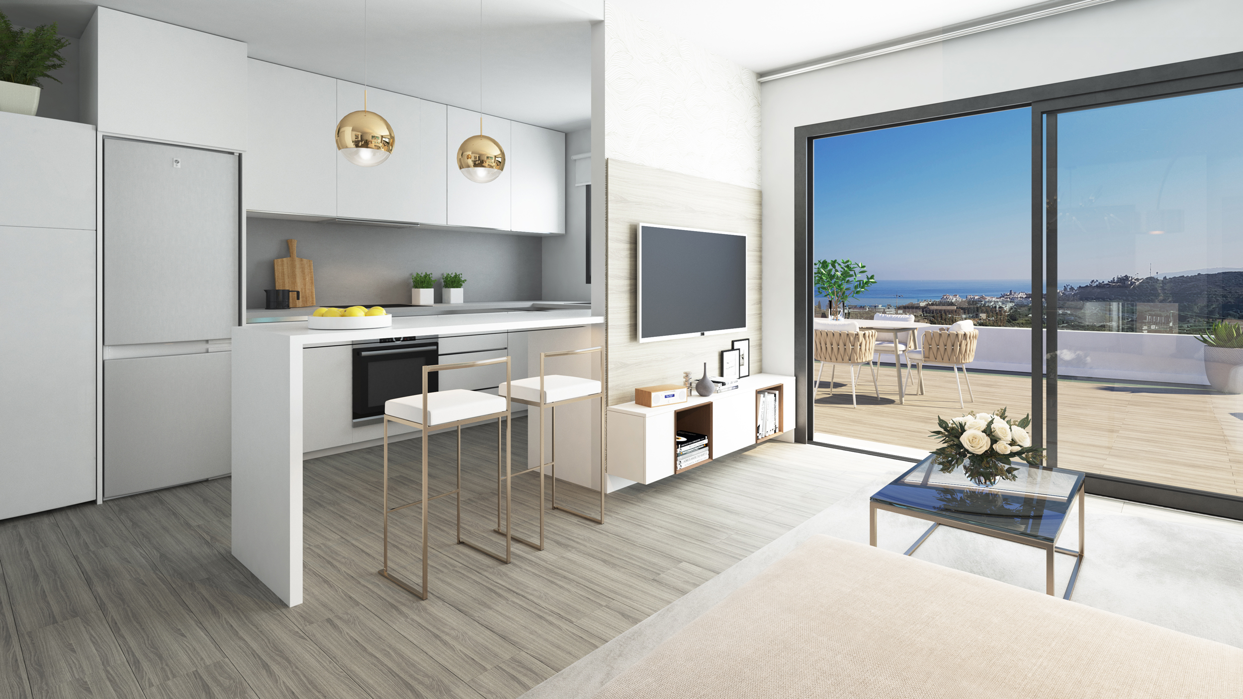 Piso de 3 Dormitorios en venta en Estepona