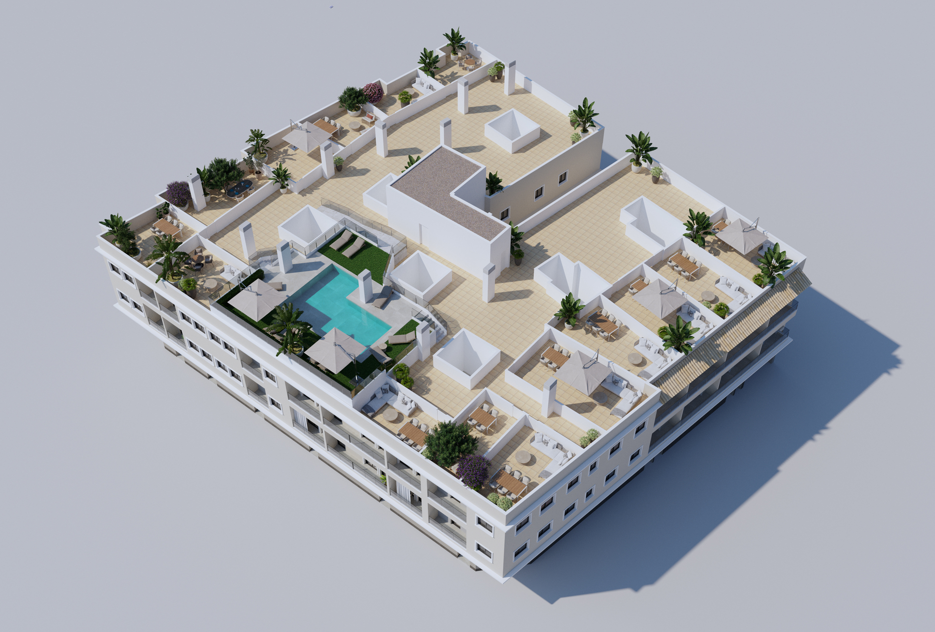 2 кровать 2 ванна Квартира для продажи в Algorfa