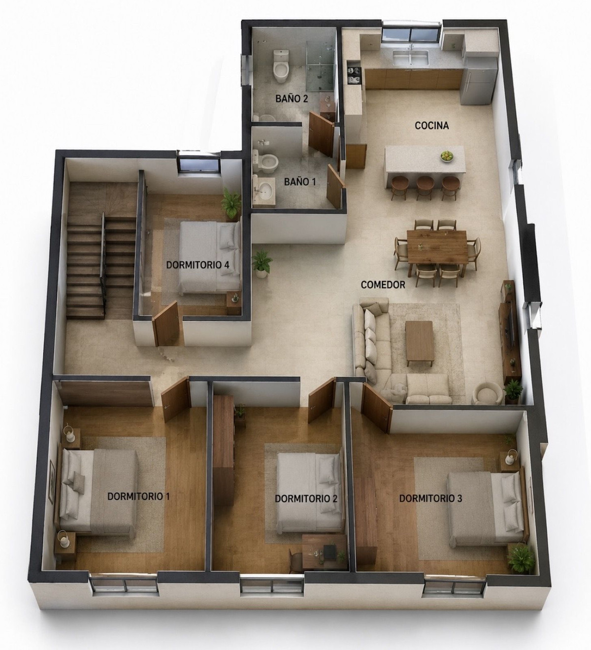Casa Adosada de 10 Dormitorios y 5 Baños en venta en Málaga Centro