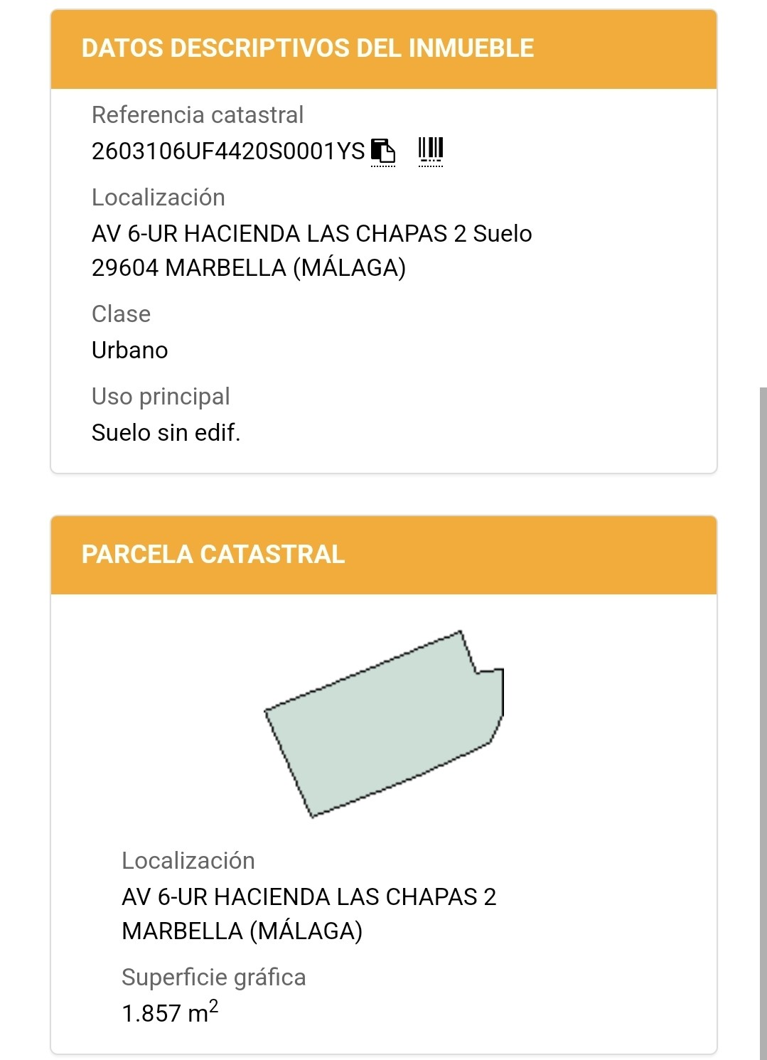 Terreno en venta en Las Chapas, Marbella